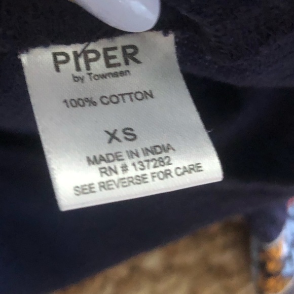 Piper by Townsen Boho Embroidered Off the Shoulder Top |Size XS  - Trapeze - Picture 6 of 6